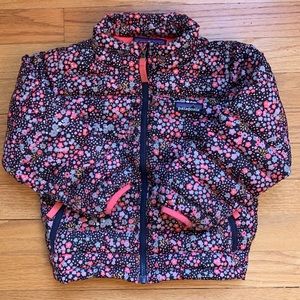 Patagonia Down Sweater Flurry Floral Navy Blue 3T